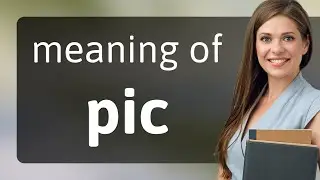 Pic — PIC meaning