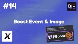 [NEW] HOW TO MAKE A BOOST EVENT AND BOOST IMAGE | DISCORD.JS (V13) | #14