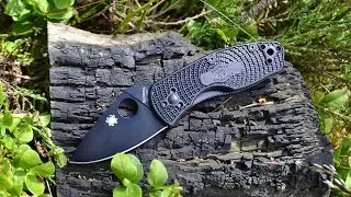 Spyderco Ambitious дачный салат, тест / test