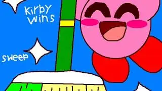 Kirby Meet Gotta Sweep in Baldi's Basics (Kirby Cartoon Meme)