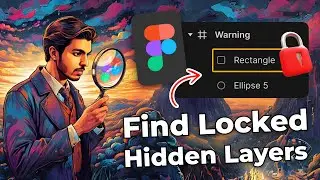 How to quickly find Locked/Hidden Layers in Figma | Tips & Tricks