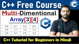 Multi-Dimensional Array | Array in C++ | C++ Free Course by Rahul Chaudhary