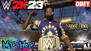 WWE 2K23 - SNOOP DOGG CRAZY MOD w/CUSTOM EPIC TITLE | ROAD TO WWE2K24