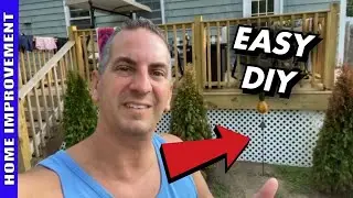 How To Attach Lattice To A Deck