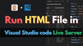 How to Run HTML File in Visual Studio Code Live Server