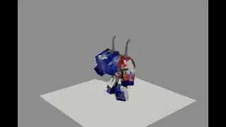 Optimus Prime Transformation Minecraft style. #Shorts