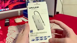 WAVLINK USB C Hub, 8 in 1 Docking Station with SSD Enclosure Unboxing and Overview