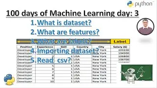 Day 3: Understanding Datasets, Features, and Labels | 100 Days of Machine Learning | ChatGPT Master