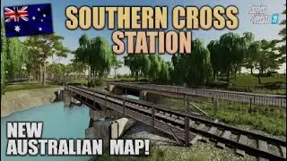 “SOUTHERN CROSS STATION“ FS22 MAP TOUR! NEW MOD MAP | Farming Simulator 22 (Review) PS5.