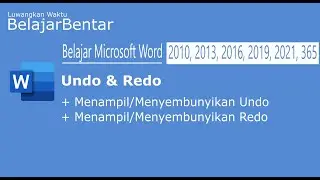 Cara Menampilkan Kembali Tombol Undo Redo Yang Hilang di Word, Excel, PowerPoint