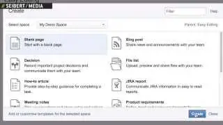 Confluence demo: How to create children of child pages