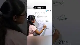 Average Trick 📝 #mathstrick #average #averageconcept #mathsquiz #shorts #youtubeshorts