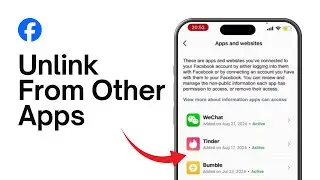 How To Unlink Facebook From Other Apps in Mobile
