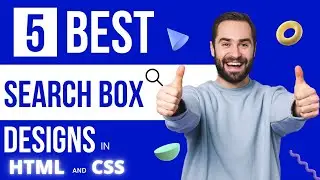 5 Best Search Box Designs in HTML and CSS || Simple Search Bar