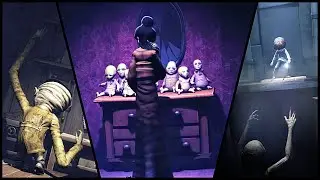 LITTLE NIGHTMARES  Secrets of The Maw - All Bosses & Ending (No Damage)