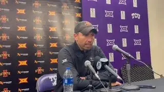 Iowa State football coach Matt Campbell discusses loss at TCU