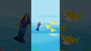 Swim with the Shark to help the Mermaid get the Gold! #littlemermaid  #shorts #brainbreak