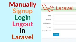 How to Easy  manual Registration and Login Laravel 5