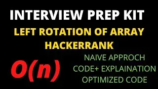 Left rotation of array hackerrank solution c++