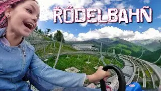 Маша Д’Арк катается на родельбане Роза Хутор в Сочи