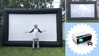 How to Set up the Backyard Movie Bundle: Inflatable Movie Screen and LED Video Projector