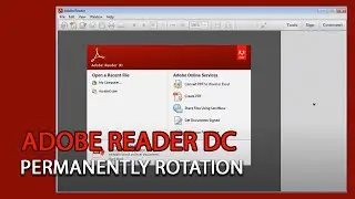 Acrobat Reader DC - permanently rotation