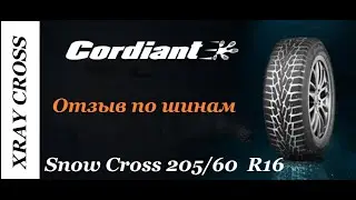 Cordiant Snow Cross 205/60 R16 на XRAY CROSS отзыв. Осмотр после первой зимы.