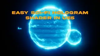 Create a sci-fi HOLOGRAM material shader in Unreal Engine 5 (FREE download)