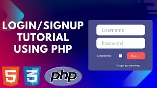 Login & signup form tutorial with PHP | Html, css also