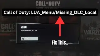 Fix Call of Duty: Error LUA Menu/Missing DLC Local