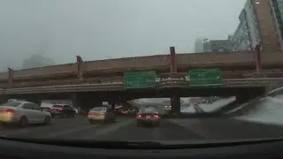 " Classic Drive "Driving in a snowy February day in Chicago ( 02/14/2016 )