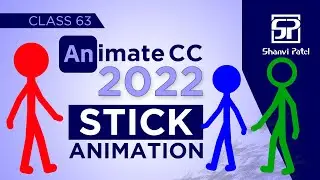 Adobe Animate CC 2022: Create Stick Animation | Stickman | Flash Tutorial | 2d Animation | Hindi