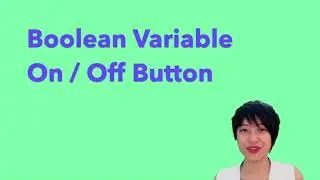 3.3 Boolean Variable - Create an On / Off Button - p5.js Tutorial