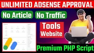 100% Google AdSense Approval Gaming PHP Script | How To Create AllIn One Seo Tools Website 2024