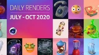 C4D Daily Render Compilation - July-Oct 2020