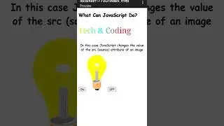 Java Script Example / bulb on off java coding 