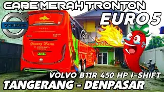 BUS TRONTON GUNUNG HARTA TUJUAN PULAU DEWATA BALI GUNAKAN CHASIS VOLVO B11R 45 Euro5