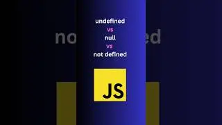 Comparing Undefined, Null, and Not Defined in JavaScript | #shorts #short #coding #javascript