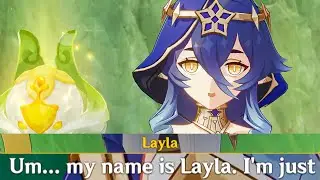 First Meet LAYLA Cutscene Genshin Impact