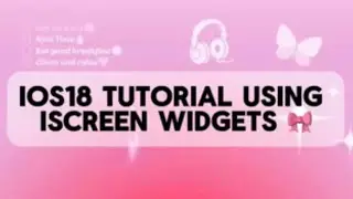 iOS 18 Aesthetic Setup Tutorial | How to Customize Using iScreen Widgets | Pink & Girly Home Screen