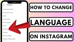 How To Change Language On Instagram |2023| Change Instagram language |2023| In Iphone