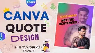 How To Make Instagram Post In Canva | Instagram Quote Design In Canva | G Tech Education