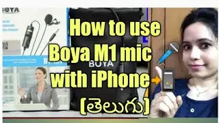 How to use Boya M1 Mic 🎤 with iPhone/How to buy connector to connect  Boya M1 Mic with IPhone