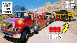 Extreme Wrecker Towing The Heaviest Load In GTA 5