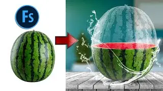 Transparent Effect In Photoshop | Transparent Watermelon Manipulation