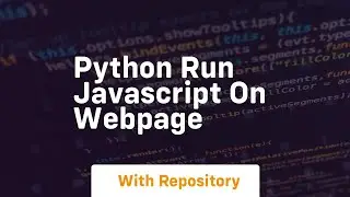 python run javascript on webpage