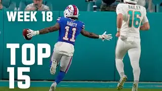 Top 15 Plays | NFL Week 18 2023 Season