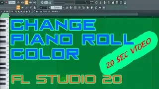 HOW TO CHANGE PIANO ROLL COLOR in FL STUDIO