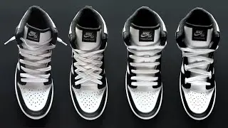 HOW TO LACE NIKE DUNK HIGH / Nike Dunk High lace style tutorial