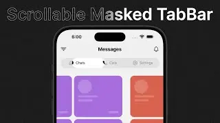 Animated Scrollable Masked TabBar • React Native